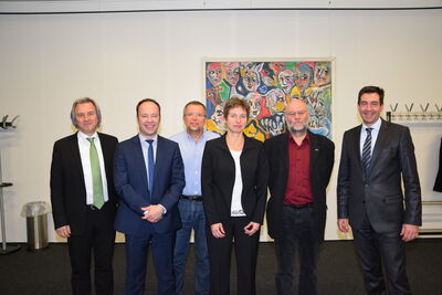 OB Pauly im Kreis der Fraktionssprecher Bild: Stadt Donaueschingen