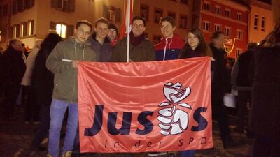 Jusos No-Pegida-Demo